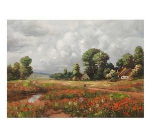 Cuadro Decorativo Paisaje Campo Arte Pared Adorno Hogar Jhn
