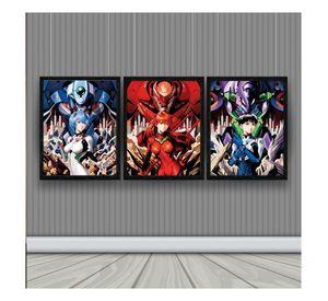 Evangelion Cuadro 3D Efecto Lenticular 3 imagenes en 1