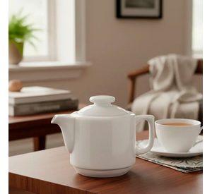Tetera Bric Porcelana 800 Ml Para Hogar Y Restaurante