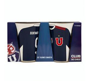 SET 2 TAZONES 350ML UNIVERSIDAD DE CHILE