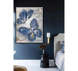 Cuadro Decorativo Pared Mariposas Abstractas Hogar Jhn
