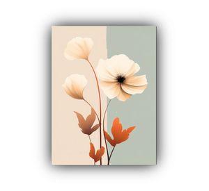 Cuadro Floral Bohemio De Colores Naturales 30x40cm