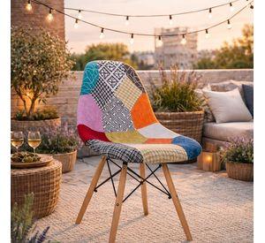 Pack x 4 Silla Eames Patchwork 2