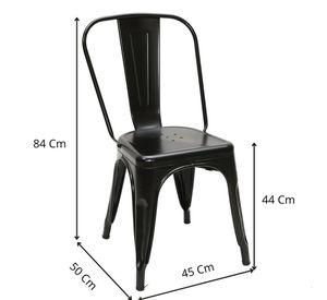 Silla Tolix con estructura metálica