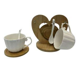 Set 2 Tazas Soporte Exhibición Decorativo Funcional Jhn