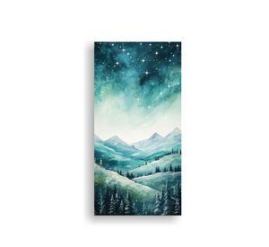 Cuadro Fotografía Simetría Paisaje Montañoso 80x160cm