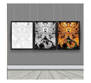 Netero HxH Cuadro 3D Efecto Lenticular 3 imagenes en 1