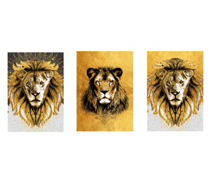 Cuadro Canvas Imagen Jungla en lienzo Pack X3 Uds 30x50cm Cu