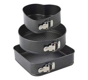 Set 3 Molde Antiadherente Hornear Pastel Desmontable Jhn