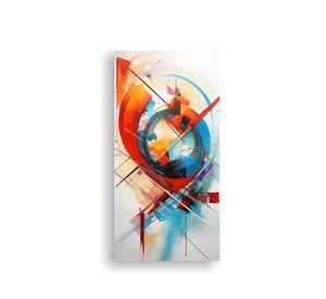Cuadro Abstracto De Arte Futurista En Lienzo 80x160cm