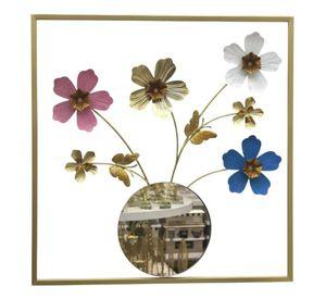 Cuadro Decorativo Mural Pared Escultórico Arte Floral Jhn