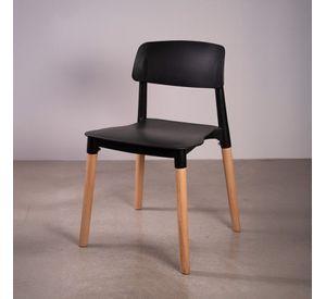 PACK 4 SILLAS PARA COMEDOR MODELO CROSCAT COLOR NEGRO