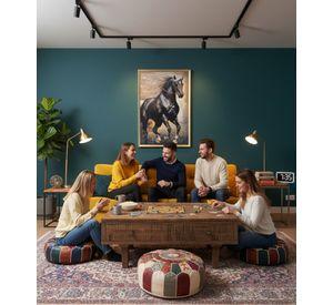 Cuadro Decorativo Elegancia Equina Adorno Pieza Pared Jhn