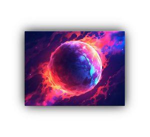 Cuadro Decorativo Urbano Planeta Tierra Espacio 40x30cm