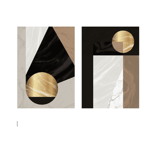 Cuadro Canvas Imagen Figura Abstracta en lienzo Pack X2 Uds 30x50cm Cu