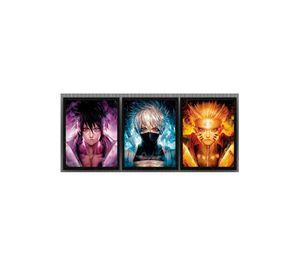 Naruto Anime Cuadro 3D Efecto Lenticular 3 imagenes en 1