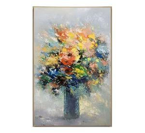 Cuadro Decorativo Flores Vibrantes Relieve Adorno Pared Jhn