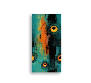 Pintura Abstracta Equilibrio Visual Lienzo Cuadro 20x40cm