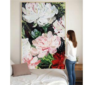 Cuadro Decorativo Arte Visual Floral Elegante Hogar Jhn