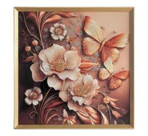 Cuadro Decorativo Diseño Floral Adorno Estilo Romántico Jhn