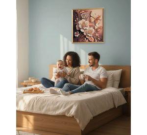 Cuadro Decorativo Diseño Floral Adorno Estilo Romántico Jhn