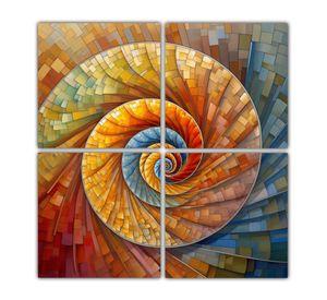 Cuadros Cuadro Elegante Arte Fibonacci 100x100 Cm
