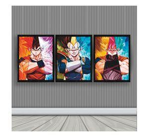 Dragon Ball Z Cuadro 3D Lenticular 3 imagenes en 1