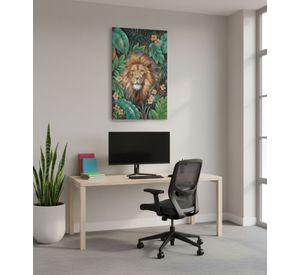 Cuadro Decorativo Adorno Pared León Jungla Hogar Jhn