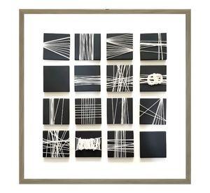 Cuadro Decorativo Abstracto Cuerdas Adorno Arte Pared Jhn