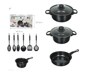 Bater a de Cocina Antiadherente 13 Piezas Ollas y Sart n