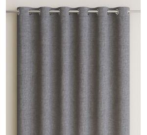 Cortina Gris Blackout Forro Blanco Doble Paño N°108