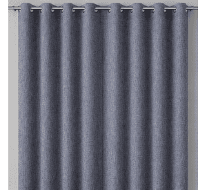 Cortina Decorativa Gris Oscuro Blackout Forro Negro N°102
