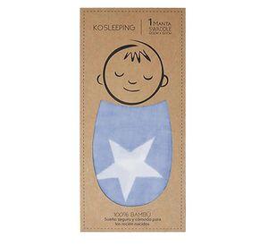 Manta Swaddle de Bamb KOSLEEPING AZUL