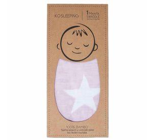 Manta Swaddle de Bamb KOSLEEPING ROSADA