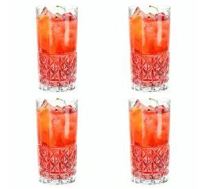 SET 4 VASOS MIX DRINKS VINTAGE GLASSO
