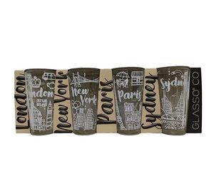 Set De 4 Vasos de vidrio de capacidad 475cc