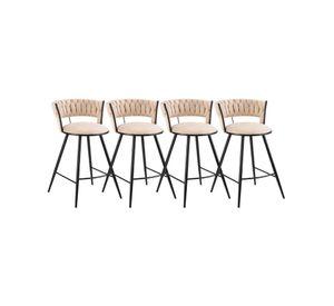 Pack 4 Silla de Bar Gales Black 66 cm