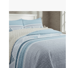 Cubrecama sherpa 2 Plazas Celeste Triángulos M968