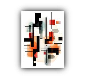 Cuadro Minimalista Abstracto Tema Expresionismo Artístico D 30x40cm