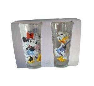 SET 2 VASOS VIDRIO DISNEY 100 AÑOS.