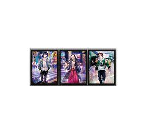 Kimetsu No Jaiba Cuadro 3D Efecto Lenticular 3 imagenes en 1