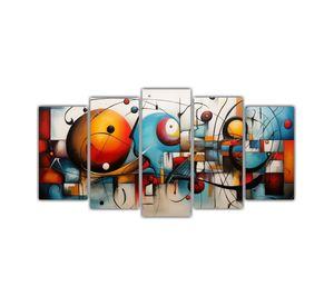 Conjunto 5 Cuadros Conceptual Calma Arte 200x100 Cm