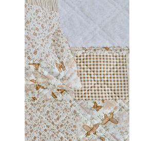 QUILT ANDES SHERPA ESTAMPADO PATCHWORK BEIGE 1.5 P
