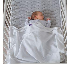 Manta Waffle Algodon Clevamama 120x140 BLANCO