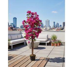Planta Artificial Arbusto Ornamental Flores Rosas Adorno Jhn