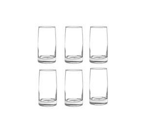 Set 6 Vasos Altos 388cc Toledo Vidrio Cristar Mojitos Bebida Transparente