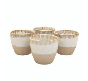 SET 4 VASOS CERAMICA WAYU