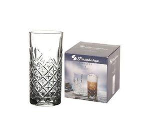 Set De 4 Vasos Vidrio Alto Timeless 300Cc