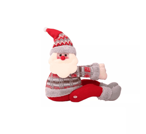 MUÑECO ADORNO DE NAVIDAD TAPADOR DE CORTINA SANTA