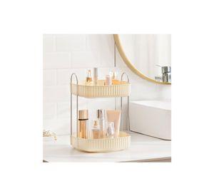 Organizador de Maquillaje 2 Niveles Giratorio 360º